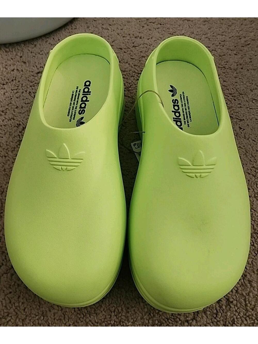 Adidas Womens AdiFom Stan Smith Mule Lucid Lemon Size 8 NWT - Picture 2 of 6